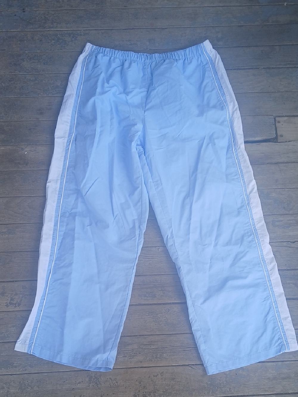 No Boundaries Light Blue Elastic Waist Track Shorts